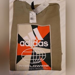 Adidas with orange and black graphics